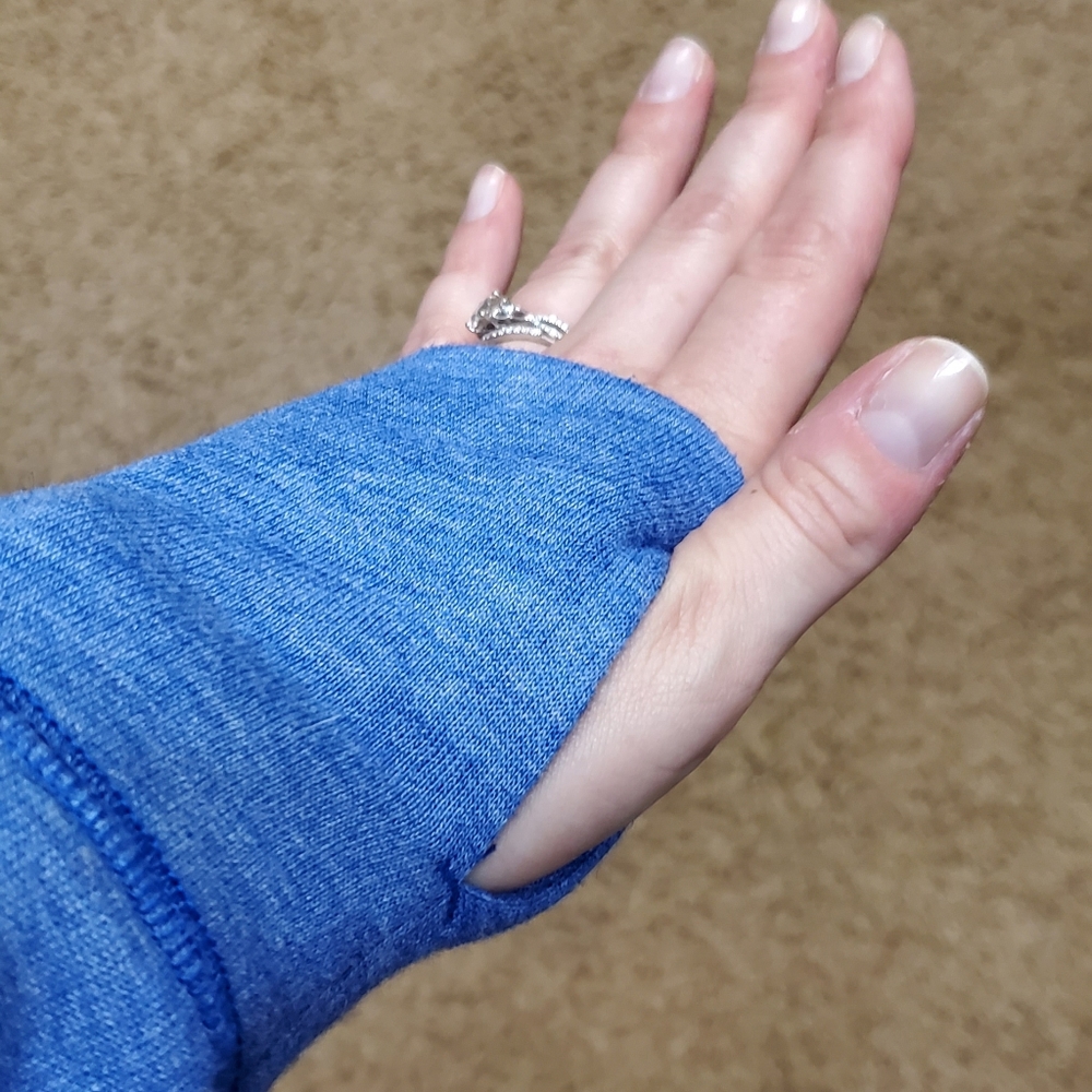 Blue Hoodie by Sport-Tek - Picture 3 of 5